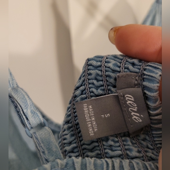 Aerie Soft Denim Romper - Picture 4 of 5